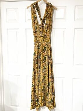 GardenBelle Shop | Silk Handmade Floral Floral Summer Flowy Maxi Dress